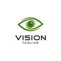 Abstract vision logo design vector