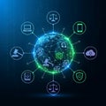 LegalTech Global Connection and Regulation Royalty Free Stock Photo