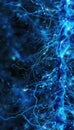 Abstract Visualization of Brain Circuits Symbolizing Cognitive Stimulation and Productivity