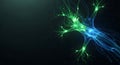 Glowing neural network synapses background Royalty Free Stock Photo