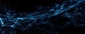 The Abstract Visualization of Digital Connections in Blue Light.AI generated image Royalty Free Stock Photo