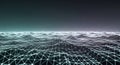 Abstract digital wave surface network background Royalty Free Stock Photo