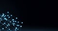 Glowing digital network structure visualization Royalty Free Stock Photo