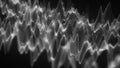 Abstract visualization in the form of black and white waves, on a dark background. The image resembles a flow of energy or a light Royalty Free Stock Photo
