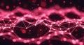 Abstract Network of Glowing Pink Lines and Dots on a Dark Background image photo Royalty Free Stock Photo