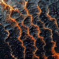 Abstract Visualization of Interconnected Neuron-Like Structures, generative ai Royalty Free Stock Photo