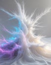 Abstract Visualization of Particles and Light Creating a Mesmerizing Effect