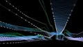 Abstract visualization polygonal grid . Quantum virtual cryptography concept. Blockchain. Analytics algorithms data. Banner for