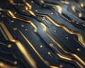 Abstract Visualization of Secure Payment Processing Encryption Protocols Depicted as Dynamic Flowing Lines and Credit Card Royalty Free Stock Photo