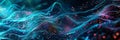 Abstract visualization showing big data processing with intricate design, complex graphs, and digital interfaces Royalty Free Stock Photo