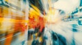abstract visualization of stock market volatility, with jagged, colorful lines and dynamic shapes