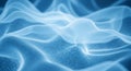 Abstract Blue Wavy Surface with Network of Glowing Lines fluid Royalty Free Stock Photo