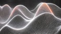 Abstract visualization of wave patterns, illustrating motion and energy dynamics Royalty Free Stock Photo