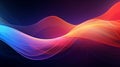 Abstract visualizer with flowing lines and vibrant colors