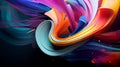 Abstract visualizer with swirling colors and patterns