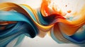 Abstract visualizer with swirling colors and patterns