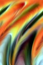 Abstract orange green pastel colors, shades and lines background. Lines in motion Royalty Free Stock Photo