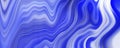 Abstract volumetric illustration with blue wavy lines, panoramic background