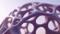 Abstract Voronoi Structure Delicate Purple Lattice with Perforated Texture and Organic Feel Royalty Free Stock Photo