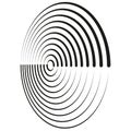 Abstract vortex circular black line background. Vector illustration for design your website
