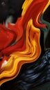Abstract wallpaper background featuring elegant flowing lines