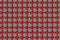 Abstract wallpaper with classic red heart pattern seamless on dray background cute pattern for printing fashion fabrics and