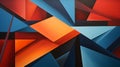 abstract wallpaper contrasting hues and sharp angles - AI Generated