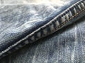 Abstract wallpaper. Vintage retro stitched jeans. Royalty Free Stock Photo