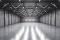 Abstract warehouse interior Royalty Free Stock Photo