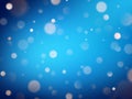 Abstract warm bokeh effect on blue background. Gold glitter lights. EPS 10 Royalty Free Stock Photo
