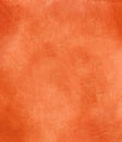 Abstract warm gradient background with copper orange yellow watercolor paper paint with vintage painted scratched