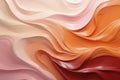 Abstract Warm Hues Wave Swirls Digital Art Background. Royalty Free Stock Photo