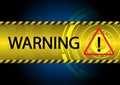 Abstract warning sign vector illustration