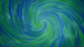 Abstract warping background in green and blue