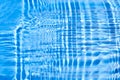 Geometric waves on blue water surface Royalty Free Stock Photo