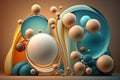 Abstract water bubble drop color background graphic design wallpaper Royalty Free Stock Photo