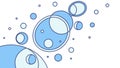 Abstract Water Bubbles, Fluid & Dynamic Design, vector design Generative AI Royalty Free Stock Photo