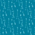 Abstract Water bubbles pattern. Seamless vector background