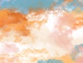 Abstract water color background cloud view Royalty Free Stock Photo