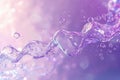 Abstract Water Dna Molecules On A Purple Background Royalty Free Stock Photo