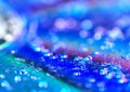 Abstract water drop bokeh on platter colorful fresh beautiful use as celebration festival concept background image