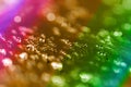 Abstract water drop bokeh on platter colorful fresh beautiful use as celebration festival concept background image