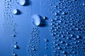 Abstract Water Drops Background with Flowing Drop