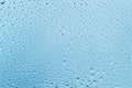 Abstract Water Drops Light-blue Background