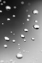 Abstract water drops on plain background Royalty Free Stock Photo