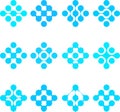 Abstract water molecule vector logo template se Royalty Free Stock Photo