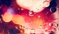 Abstract water and oil drops background Royalty Free Stock Photo