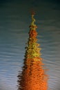 Abstract water reflection. Moscow Kremlin architecture in winter. Ancient churches Royalty Free Stock Photo