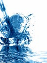 Abstract water splash background Royalty Free Stock Photo