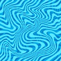 Abstract Water Splash Seamless Pattern with Swirl Waves. Azure Cartoon Water Ripple Texture. Vector Illustration of Royalty Free Stock Photo